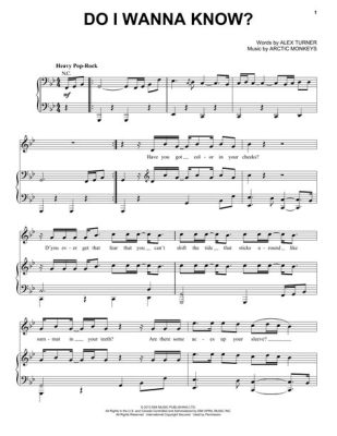 do i wanna know sheet music what if the world was written in code?